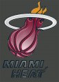 Miami Heat Plastic Effect Logo Iron On Transfer