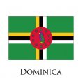 Dominica flag logo Iron On Transfer