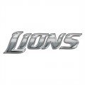 Detroit Lions Silver Logo Print Decal