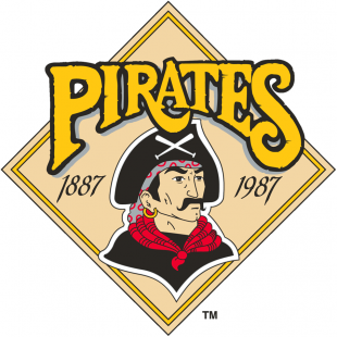 Pittsburgh Pirates 1987 Anniversary Logo Print Decal