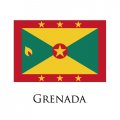 Grenada flag logo Iron On Transfer