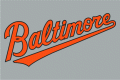 Baltimore Orioles 2009-2011 Jersey Logo Print Decal