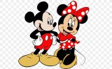 Mickey and Minnie Mouse Logo 05 Print Decal