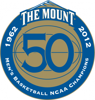 Mount St. Marys Mountaineers 2012 Anniversary Logo 02 Iron On Transfer