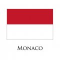Monaco flag logo Iron On Transfer