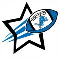 Detroit Lions Football Goal Star logo Iron On Transfer