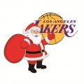 Los Angeles Lakers Santa Claus Logo Print Decal