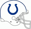 Indianapolis Colts 1984-1994 Helmet Logo Print Decal