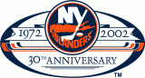 New York Islanders 2001 02 Anniversary Logo Iron On Transfer