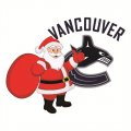 Vancouver Canucks Santa Claus Logo Print Decal