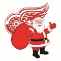 Detroit Red Wings Santa Claus Logo Print Decal