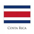 Costa Rica flag logo Print Decal