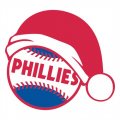 Philadelphia Phillies Baseball Christmas hat logo Iron On Transfer