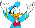 Donald Duck Logo 54 Iron On Transfer