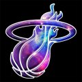 Galaxy Miami Heat Logo Print Decal