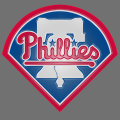 Philadelphia Phillies Plastic Effect Logo Iron On Transfer