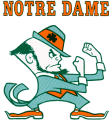 Notre Dame Fighting Irish 1963-1983 Mascot Logo 02 Iron On Transfer