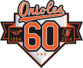 Baltimore Orioles 2014 Anniversary Logo Print Decal