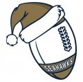 Los Angeles Rams Football Christmas hat logo Iron On Transfer