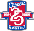 Los Angeles Clippers 2008-2009 Anniversary Logo Print Decal