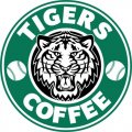 Detroit Tigers Starbucks Coffee Logo Iron On Transfer