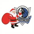 Dallas Mavericks Santa Claus Logo Iron On Transfer