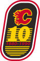 Calgary Flames 1989 90 Anniversary Logo Iron On Transfer