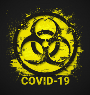 covid-19 logo 41 Iron On Transfer