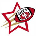 San Francisco 49ers Football Goal Star logo Iron On Transfer
