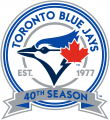 Toronto Blue Jays 2016 Anniversary Logo Iron On Transfer