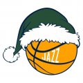 Utah Jazz Basketball Christmas hat logo Print Decal