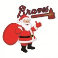 Atlanta Braves Santa Claus Logo Iron On Transfer