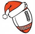 Cincinnati Bengals Football Christmas hat logo Iron On Transfer
