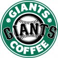 San Francisco Giants Starbucks Coffee Logo Iron On Transfer