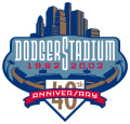 Los Angeles Dodgers 2002 Stadium Logo Iron On Transfer