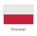 Poland flag logo Iron On Transfer
