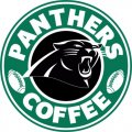 Carolina Panthers starbucks coffee logo Print Decal