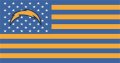 San Diego Chargers Flag001 logo Print Decal