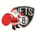 Brooklyn Nets Santa Claus Logo Print Decal