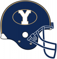 Brigham Young Cougars 1999-2004 Helmet Logo Iron On Transfer