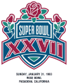 Super Bowl XXVII Logo Print Decal