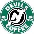 New Jersey Devils Starbucks Coffee Logo Iron On Transfer