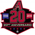 Arizona Diamondbacks 2018 Anniversary Logo Print Decal