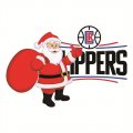 Los Angeles Clippers Santa Claus Logo Print Decal