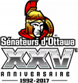 Ottawa Senators 2016 17 Anniversary Logo Print Decal