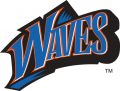 Pepperdine Waves 1998-2003 Wordmark Logo 01 Print Decal