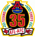 Kansas City Chiefs 1994 Anniversary Logo Print Decal