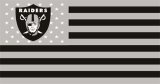 Oakland Raiders Flag001 logo Print Decal