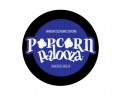 Popcorn Palooza logo dark blue 02 Iron On Transfer