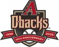 Arizona Diamondbacks 2008 Anniversary Logo Print Decal